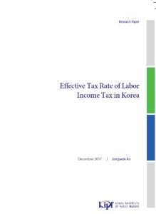 Effective Tax Rate of Labor Income Tax in Korea cover image